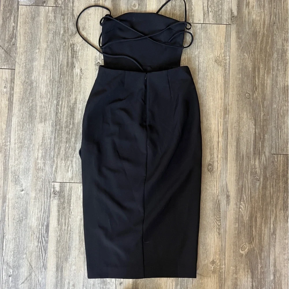 NBD from REVOLVE Becky Lace Back Midi Dress in Black - Picture 7 of 9